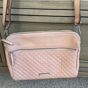 Vera Bradley Triple Compartment Leather  Crossbody